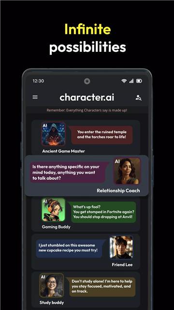 CharacterAI截图1
