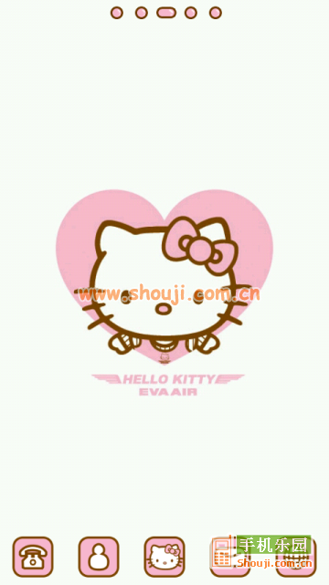 GO桌面EX 主题 pinkkitty v4.0截图1