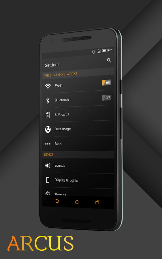 Sense Black/Orange cm13 theme v1.15截图1