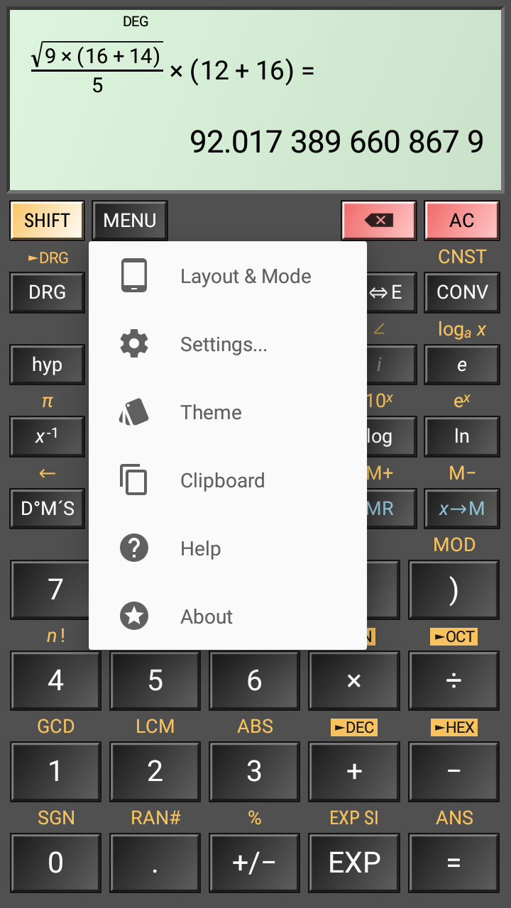 HiPER科学计算器 HiPER Scientific Calculator v7.2.2截图5