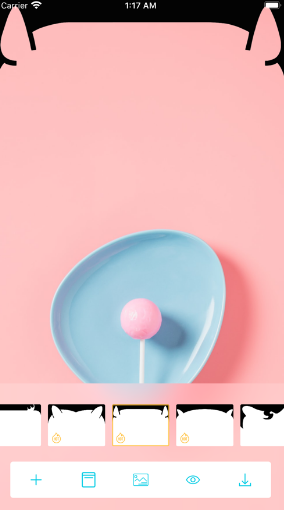 刘海壁纸APP界面展示