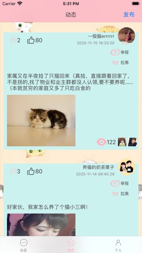猫咪生活社区app官方版最新版 v1.0截图3