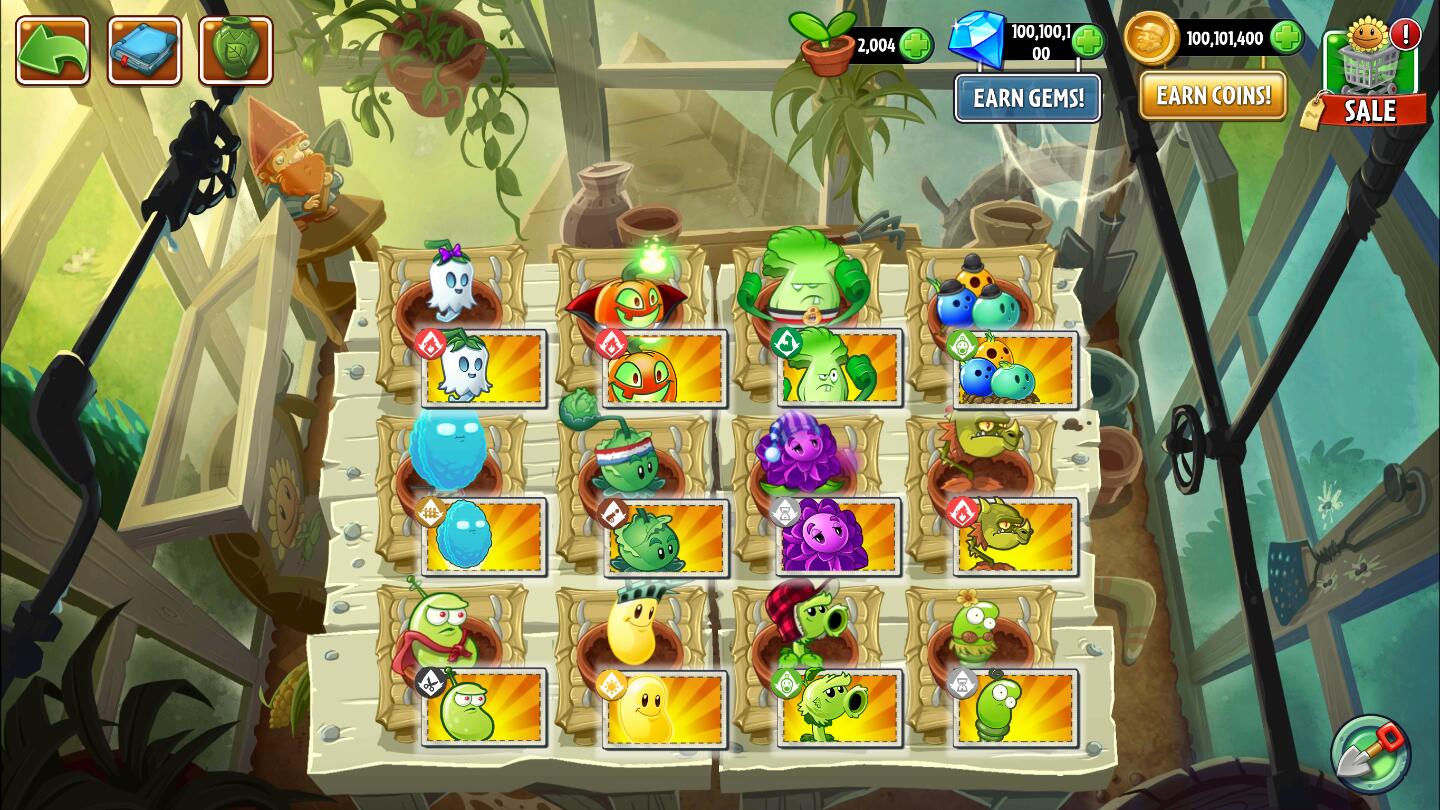植物大战僵尸2国际版10.1.3全植物内置MOD菜单截图2