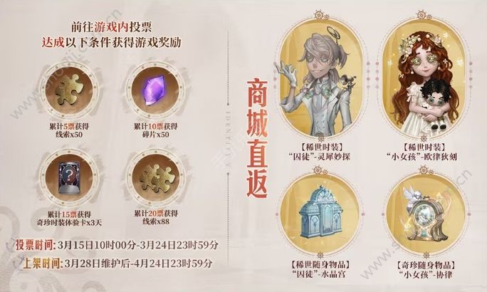 第五人格六周年庆直播前瞻爆料内容汇总 六周年庆活动奖励一览